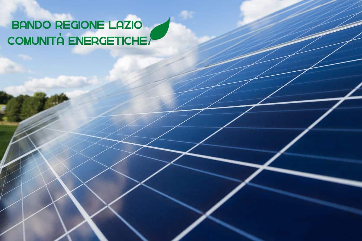 bando regione lazio comunità energetiche
