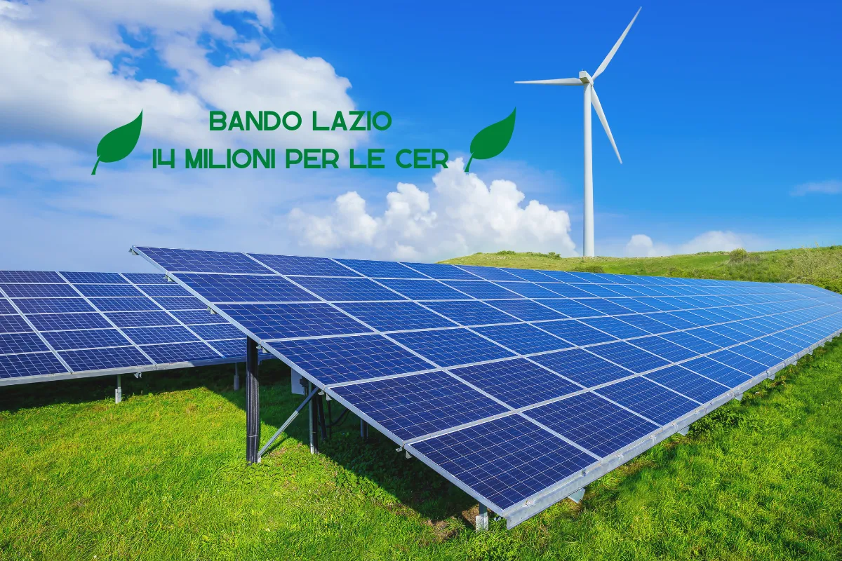 NUOVO BANDO REGIONE LAZIO 14 MILIONI COMUNITA ENERGETICHE